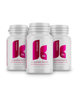 Kompava L-lysin Extra, 3x60 tablet