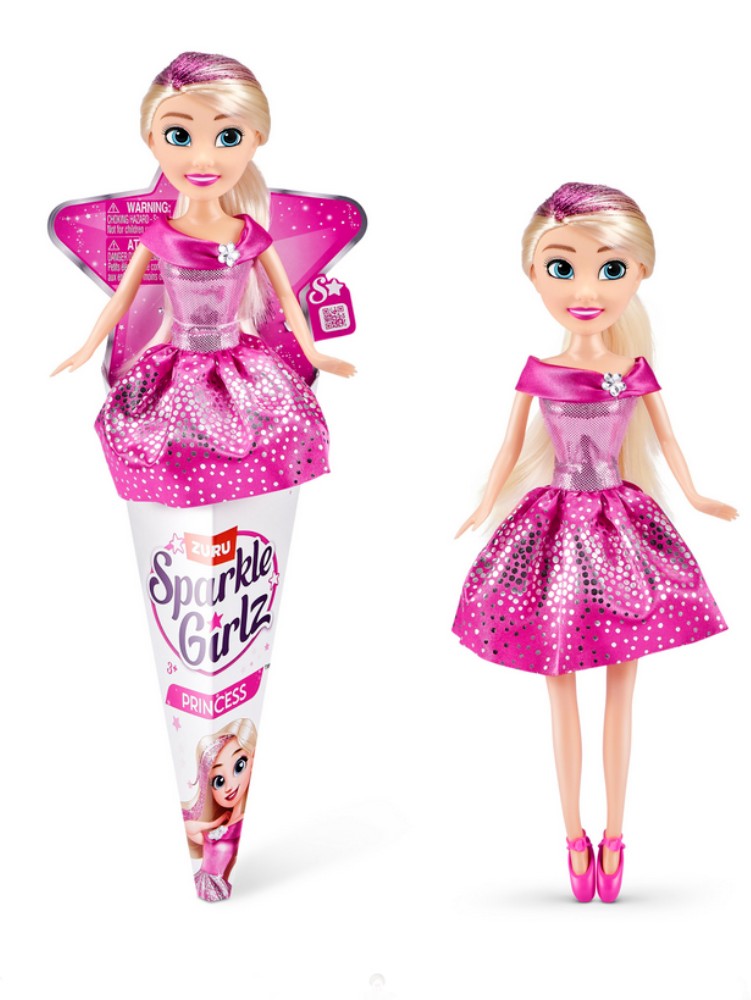 Zuru Sparkle Girlz, Princezna s růžovými šaty kornoutu