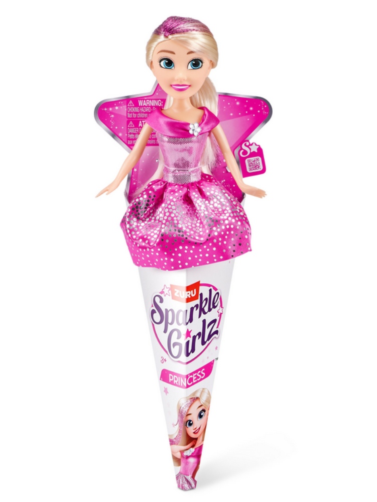 Zuru Sparkle Girlz, Princezna s růžovými šaty kornoutu