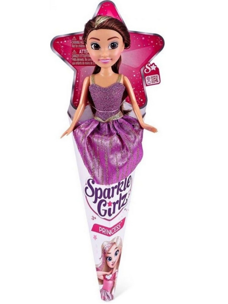 Zuru Sparkle Girlz, Princezna s fialovými šaty kornoutu