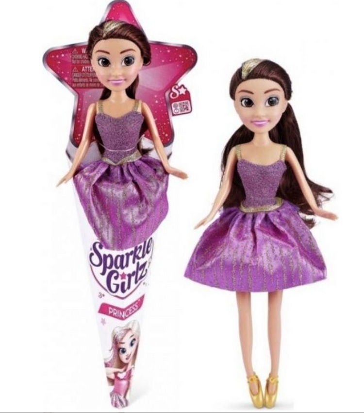 Zuru Sparkle Girlz, Princezna s fialovými šaty kornoutu