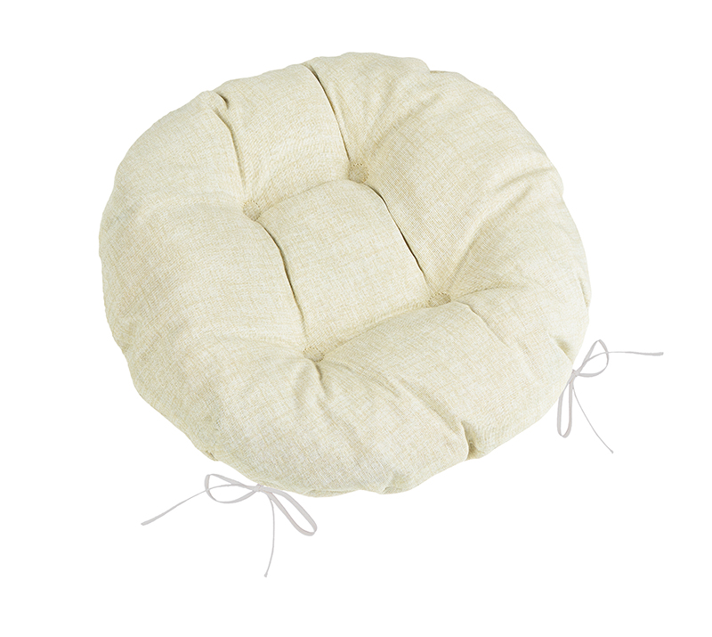 Bellatex Sedák LADA kulatý prošívaný, Smetanový - průměr 40 cm