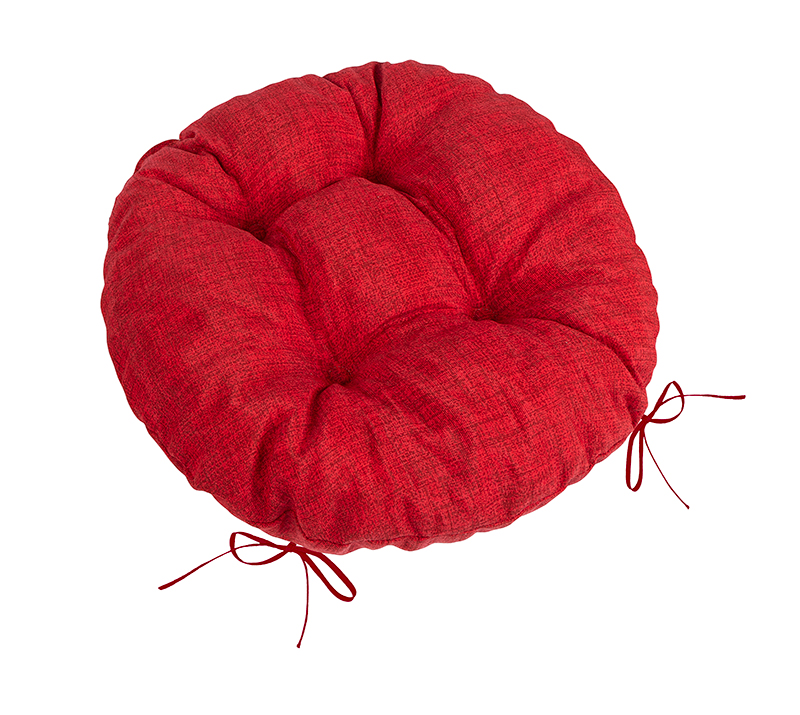 Bellatex Sedák LADA kulatý prošívaný, Červený - průměr 40 cm