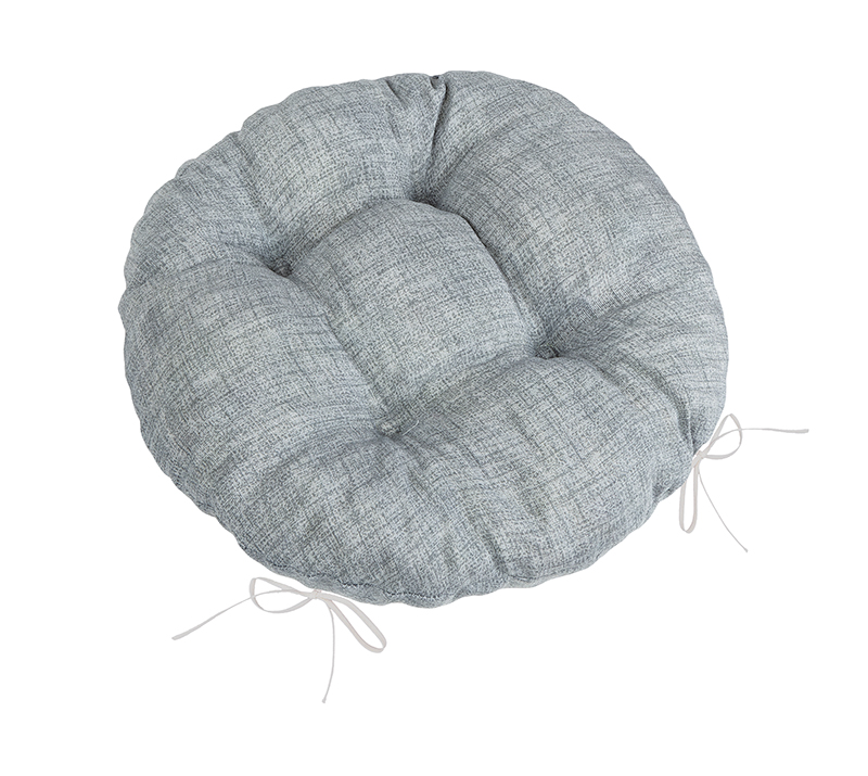 Bellatex Sedák LADA kulatý prošívaný, Šedý - průměr 40 cm