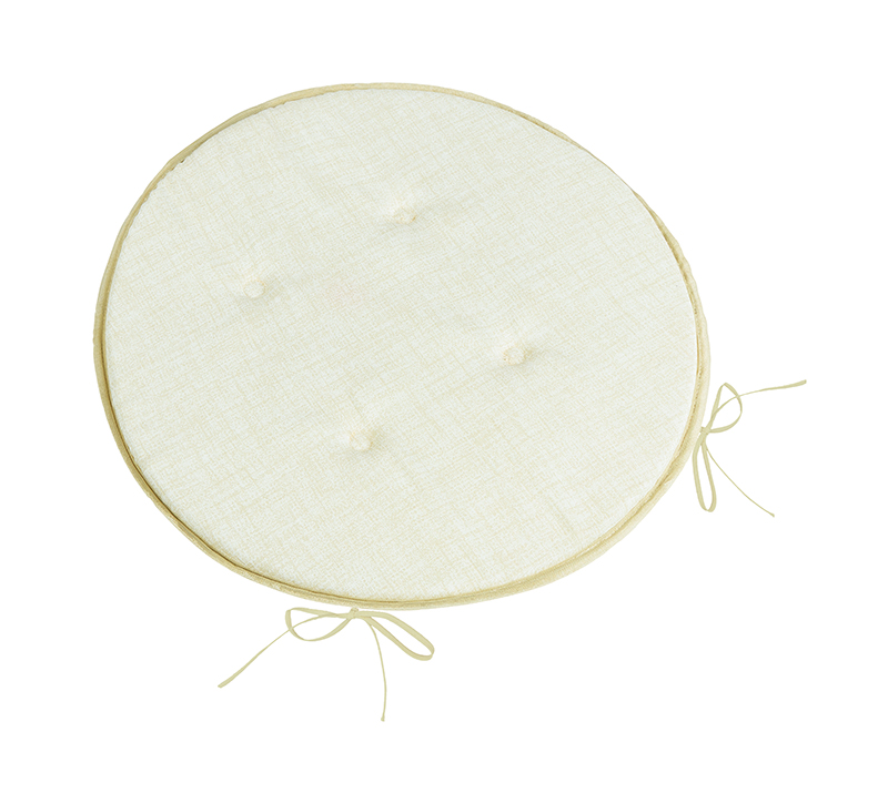 Bellatex Sedák LADA kulatý hladký, Smetanový - průměr 40 cm