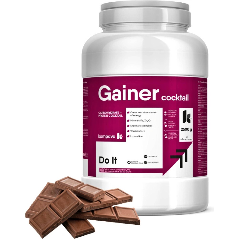 Kompava Gainer Koktail, čokoláda, 2500g