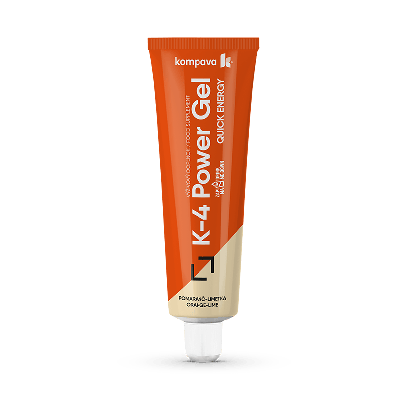 Kompava K4 Power Gel, pomeranč-limetka, 70g