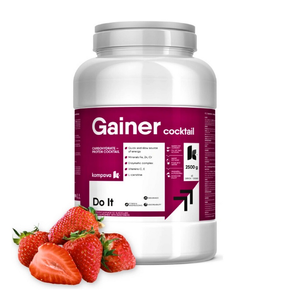 Kompava Gainer Koktail, jahoda, 2500g