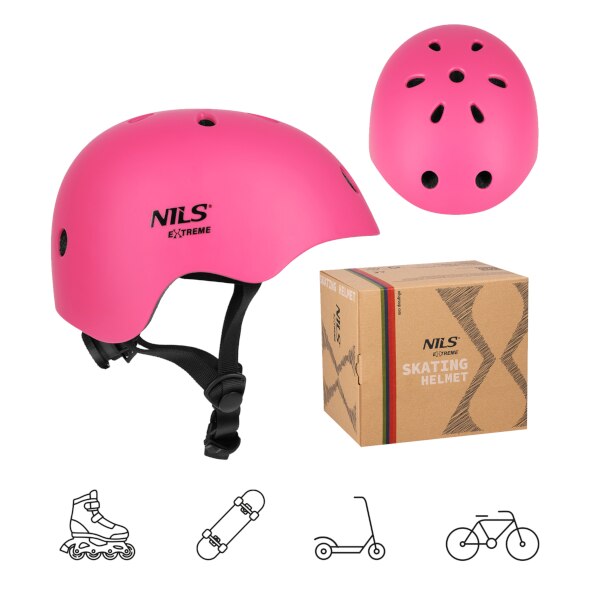 Helma NILS Extreme MT301, růžová, vel. XS (48-52cm)