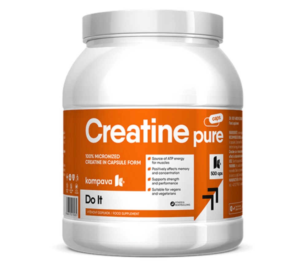 Kompava Kreatin Pure, 500 kapslí