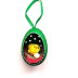 Velikonoční Husí kraslice vrtaná s kuřátkem - Zelený ornament