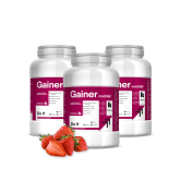 Kompava Gainer Koktail, jahoda, 3x2500g