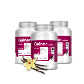 Kompava Gainer Koktail, Vanilka, 3x2500g