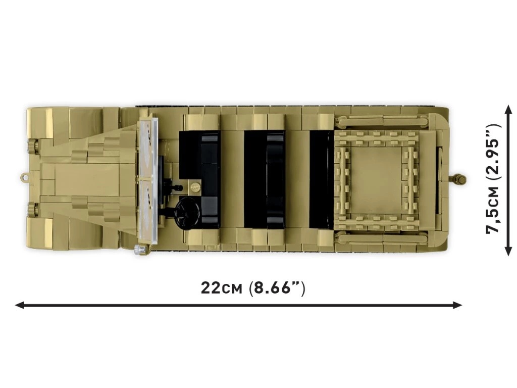 Cobi 3143 II WW Sd. Kfz. 8 táhnoucí 8,8 cm Flak 36, 1:35, 975 k, 2 f