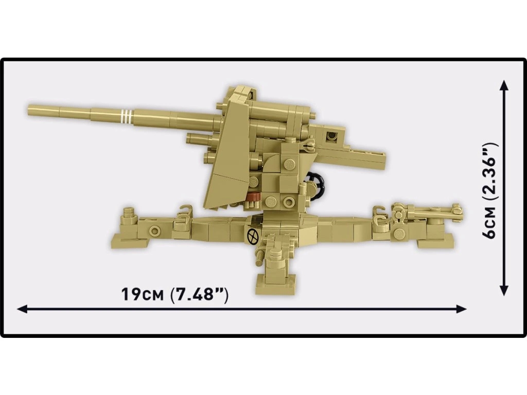 Cobi 3143 II WW Sd. Kfz. 8 táhnoucí 8,8 cm Flak 36, 1:35, 975 k, 2 f