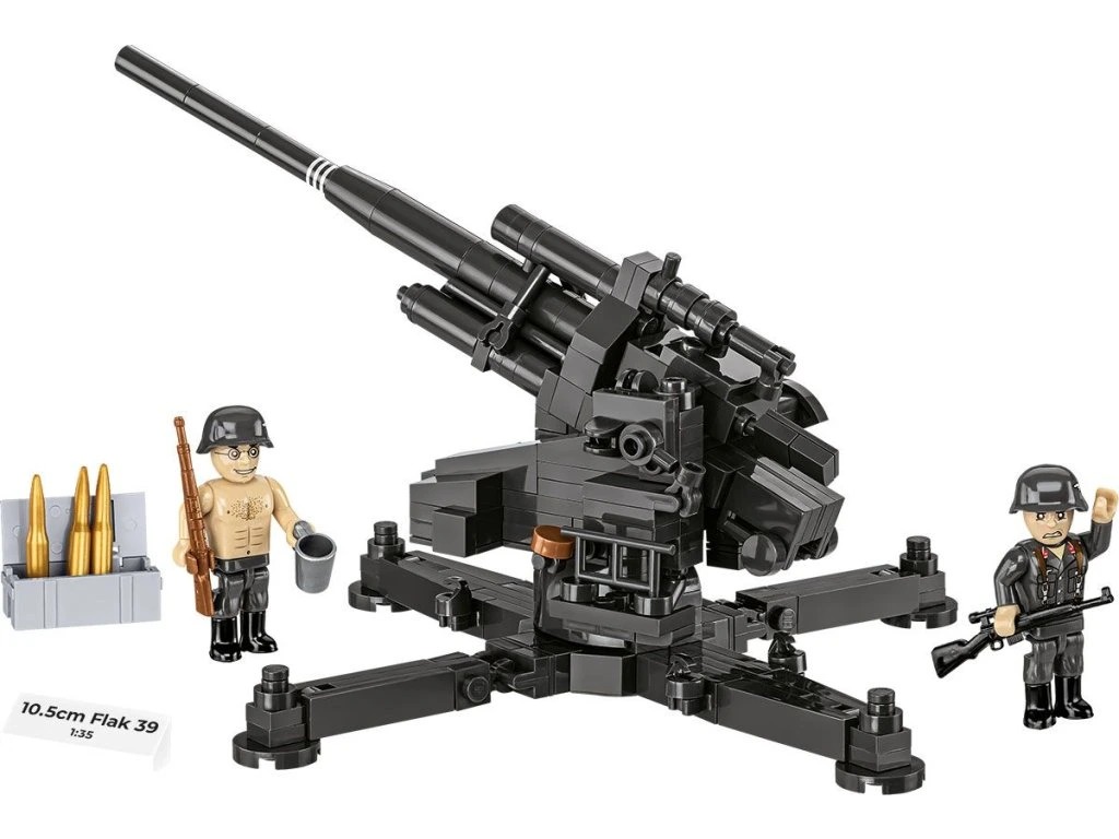 Cobi 3142 II WW 10,5 cm Flak 39, 1:35, 339 k, 2 f