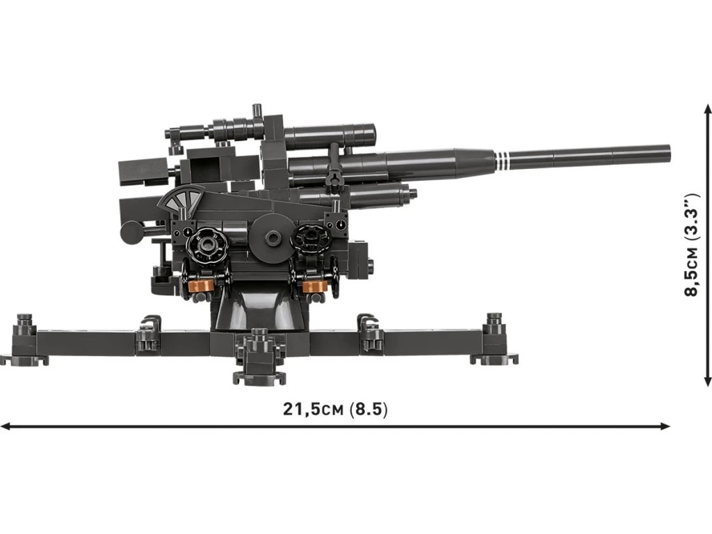 Cobi 3142 II WW 10,5 cm Flak 39, 1:35, 339 k, 2 f