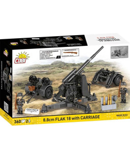 Cobi 3140 II WW 8,8 cm Flak 18 s lafetou, 1:35, 360 k, 2 f