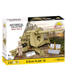 Cobi 3141 II WW 8,8 cm Flak 18, 1:35, 232 k, 1 f 