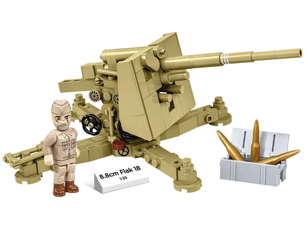 Cobi 3141 II WW 8,8 cm Flak 18, 1:35, 232 k, 1 f