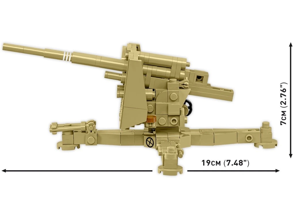 Cobi 3141 II WW 8,8 cm Flak 18, 1:35, 232 k, 1 f