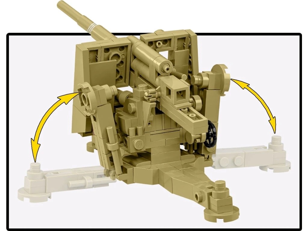 Cobi 3141 II WW 8,8 cm Flak 18, 1:35, 232 k, 1 f