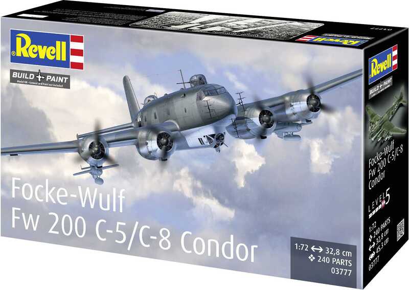 Revell Plastic ModelKit letadlo 03777 - Focke-Wulf Fw 200 C-5/C-8 Condor (1:72)