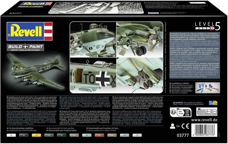 Revell Plastic ModelKit letadlo 03777 - Focke-Wulf Fw 200 C-5/C-8 Condor (1:72)