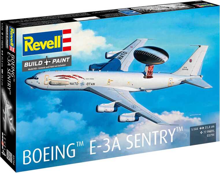 Revell Plastic ModelKit letadlo 03794 - Boeing E-3A (1:144)