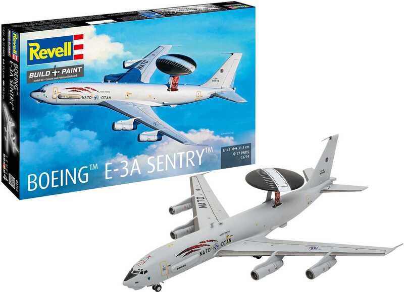 Revell Plastic ModelKit letadlo 03794 - Boeing E-3A (1:144)