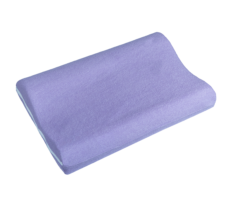 Bellatex Polštář anatomický polyuretan, Fialový froté - 45x30 cm