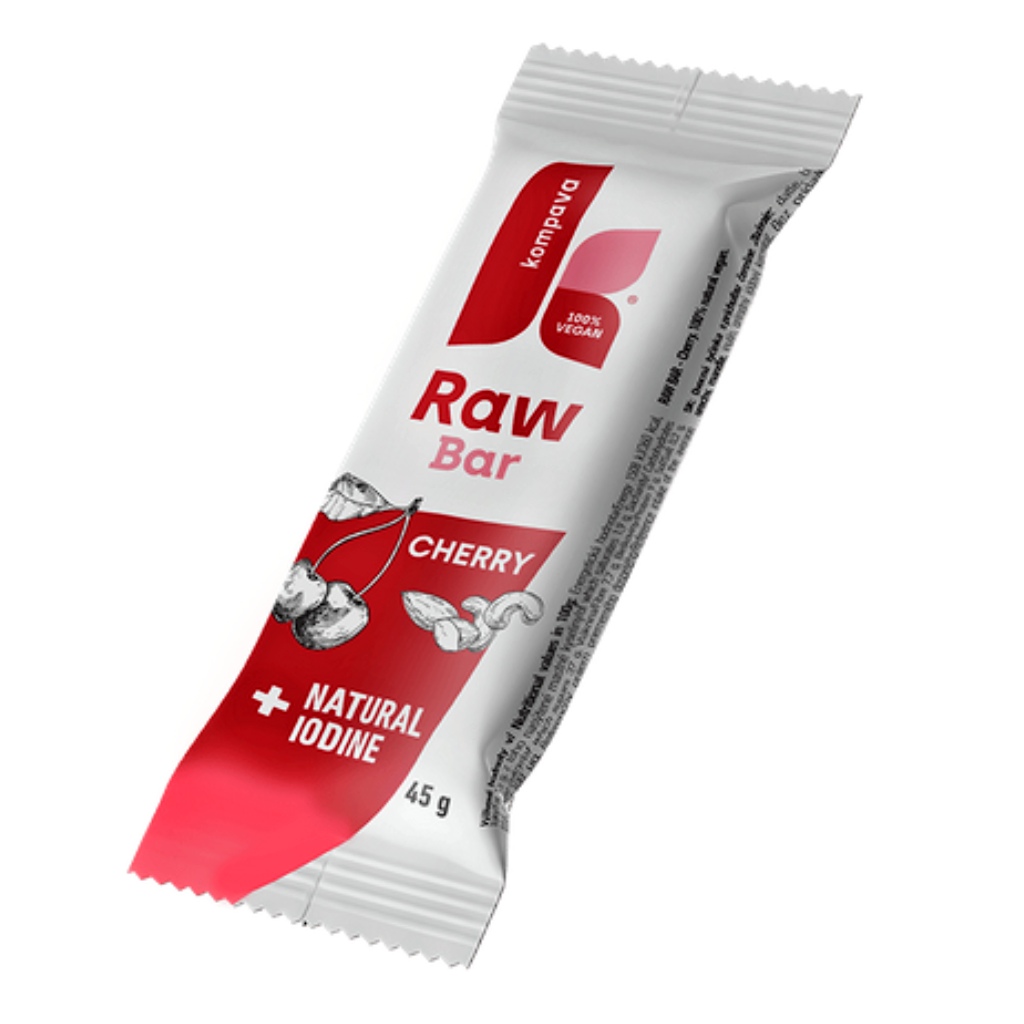 Kompava Raw Bar tyčinka, Třešeň 45g