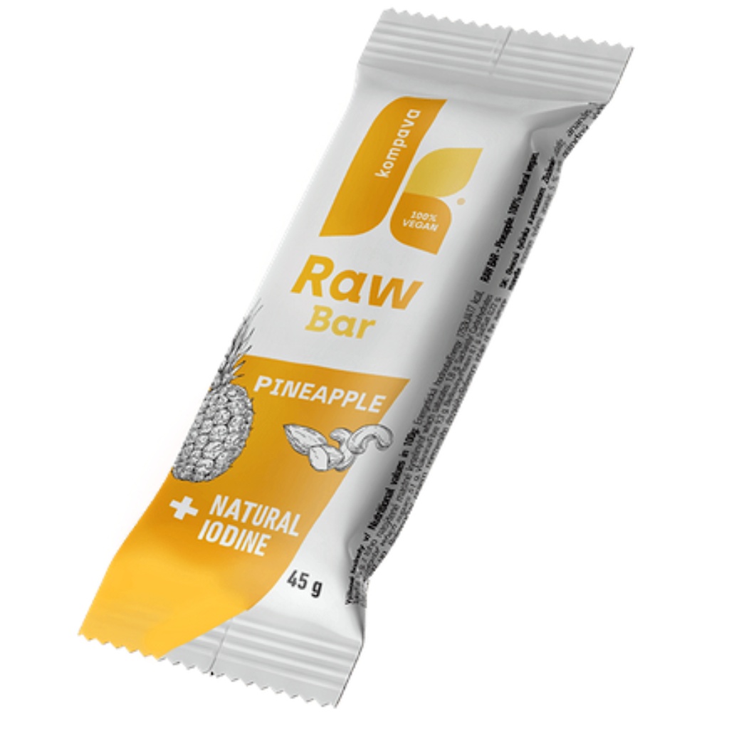 Kompava Raw Bar tyčinka, Ananas 45g