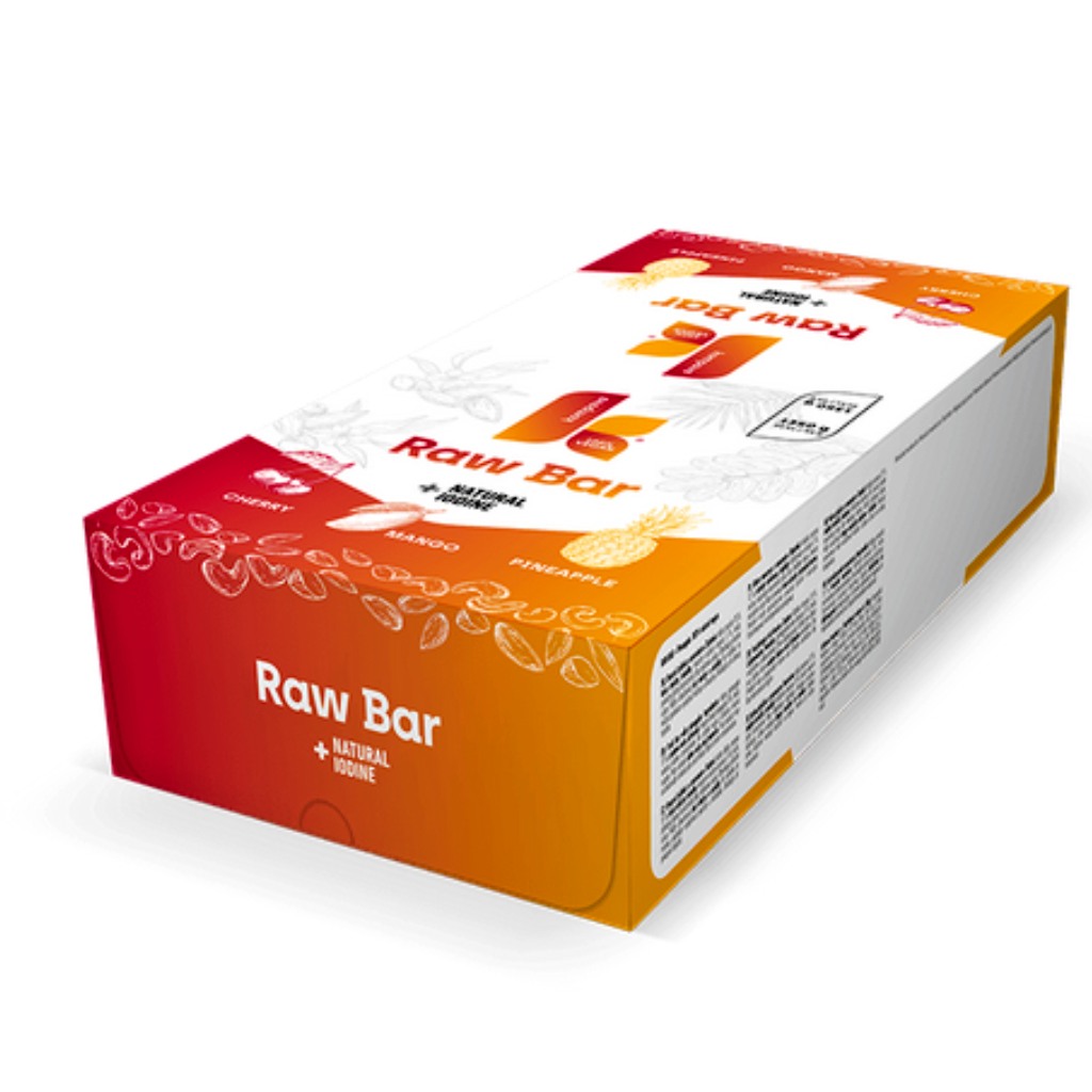 Kompava Raw Bar tyčinka, Mango 45g, 30ks karton
