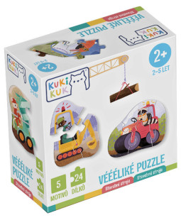 Betexa KukiKuk - Velké puzzle Stavební stroje