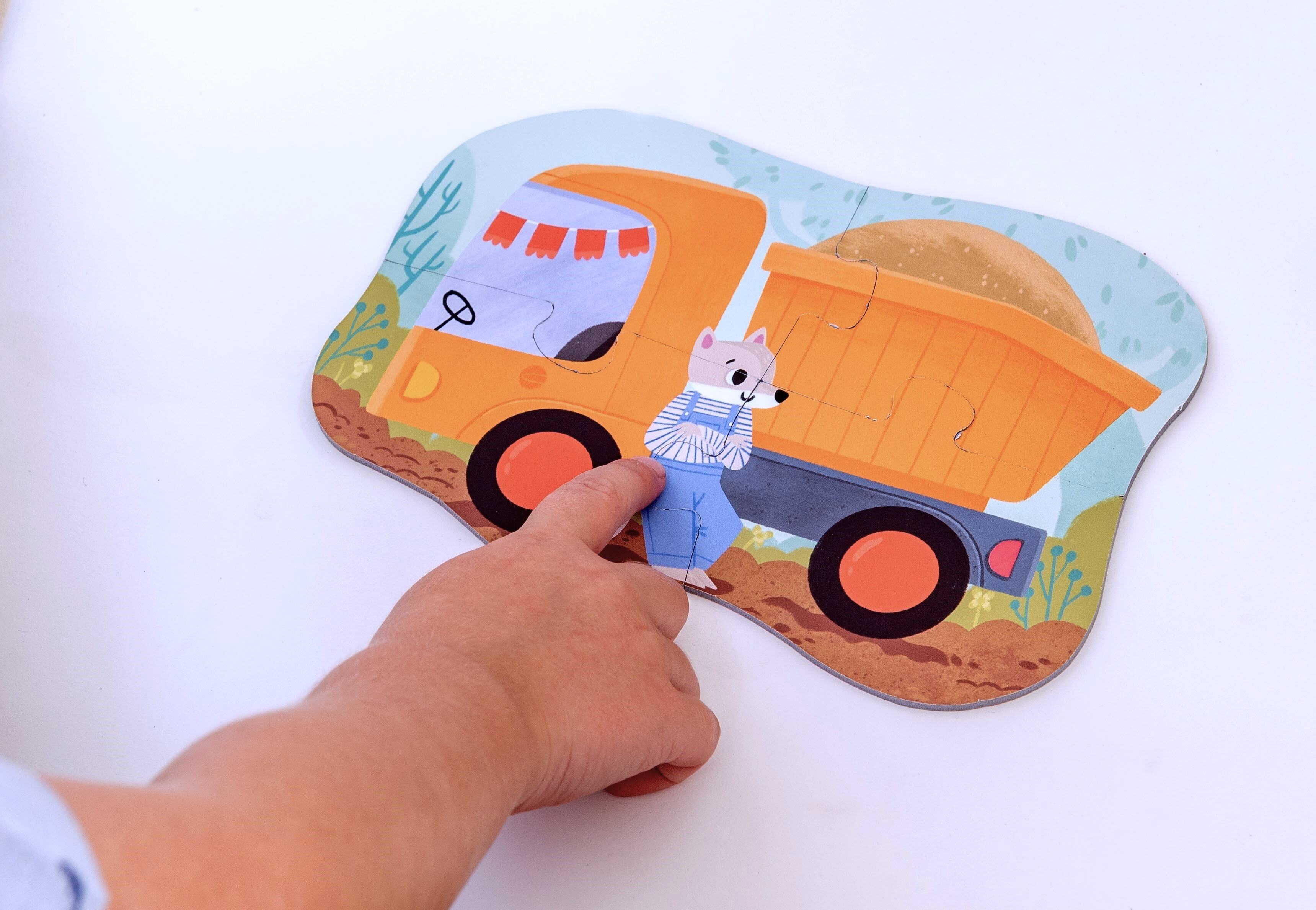 Betexa KukiKuk - Velké puzzle Stavební stroje