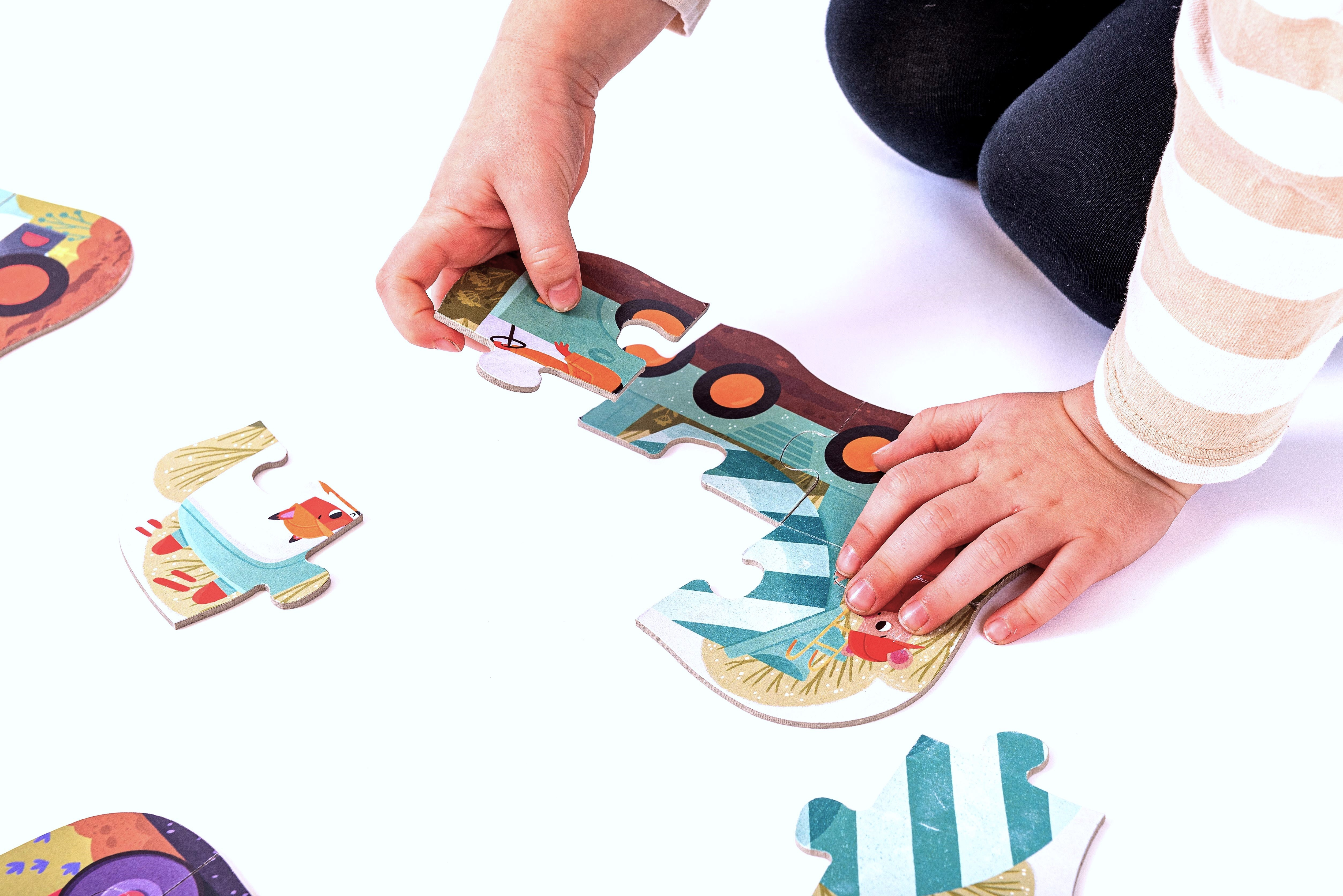 Betexa KukiKuk - Velké puzzle Stavební stroje