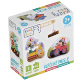 Betexa KukiKuk - Velké puzzle Stavební stroje