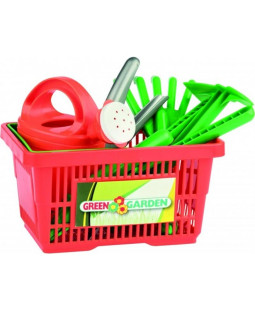 Androni dětské zahrádkářské nářadí v košíku