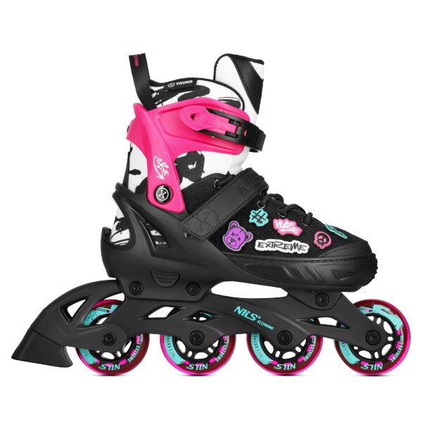 NILS Extreme NA2053A VIBE Kolečkové brusle, růžové, vel. L (40-43)