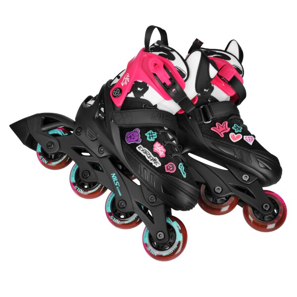 NILS Extreme NA2053A VIBE Kolečkové brusle, růžové, vel. L (40-43)