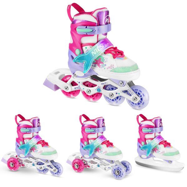 NILS Fun NH18150 MAZZY Dětské kolečkové brusle, vel.M (35-38)