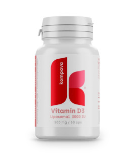 Kompava Vitamín D3, 60 kapslí 500mg