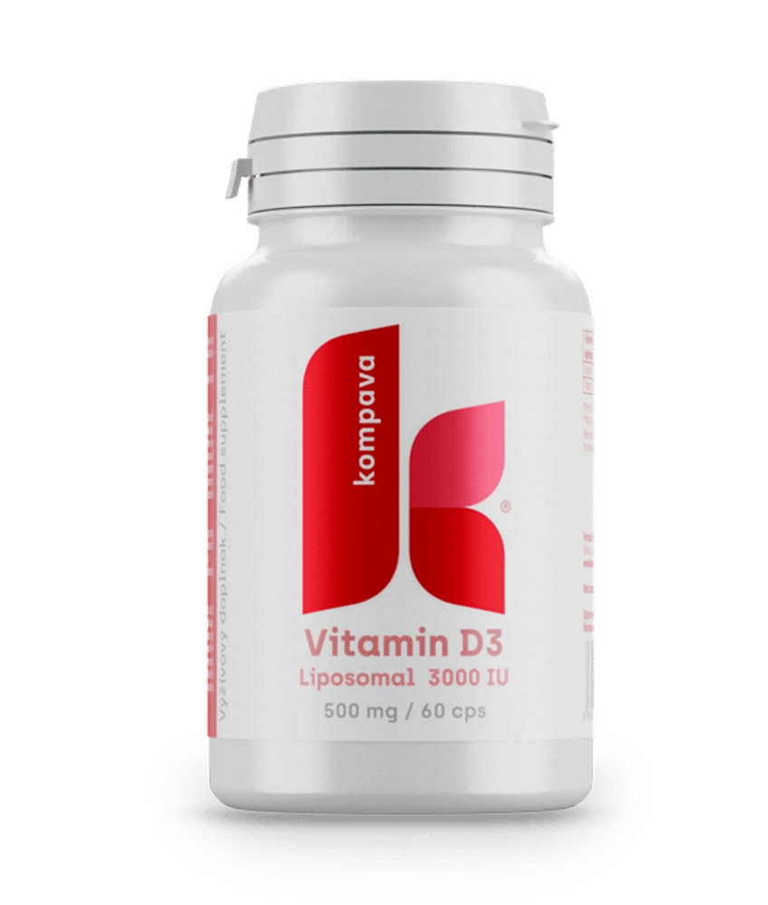 Kompava Vitamín D3, 60 kapslí 500mg