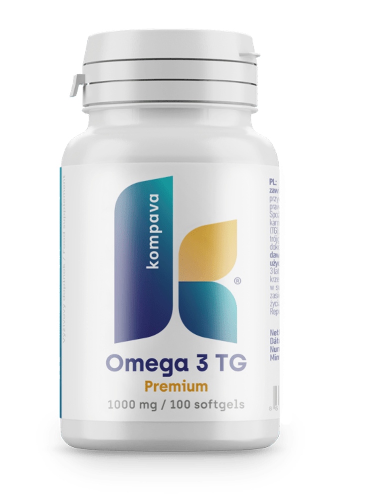 Kompava Omega 3 TG Premium, 100 kapslí 1000mg