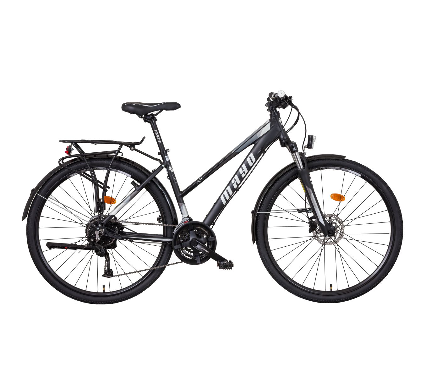 Mayo XR Tour Trek Disc Lady Flat Dámské trekové kolo 2026, černo-šedé