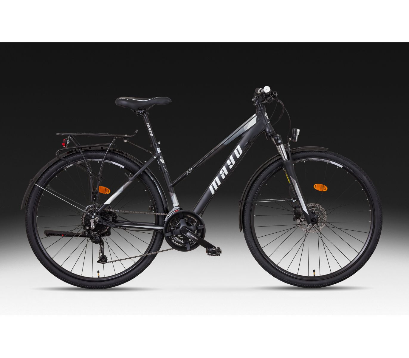 Mayo XR Tour Trek Disc Lady Flat Dámské trekové kolo 2026, černo-šedé
