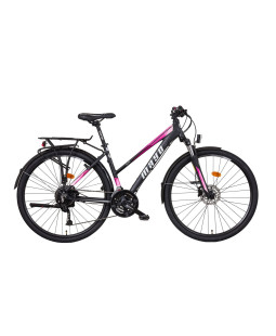 Mayo XR Tour Trek Disc Lady Flat Dámské trekové kolo 2026, černo-růžové