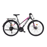 Mayo XR Tour Trek Disc Lady Flat Dámské trekové kolo 2026, černo-růžové
