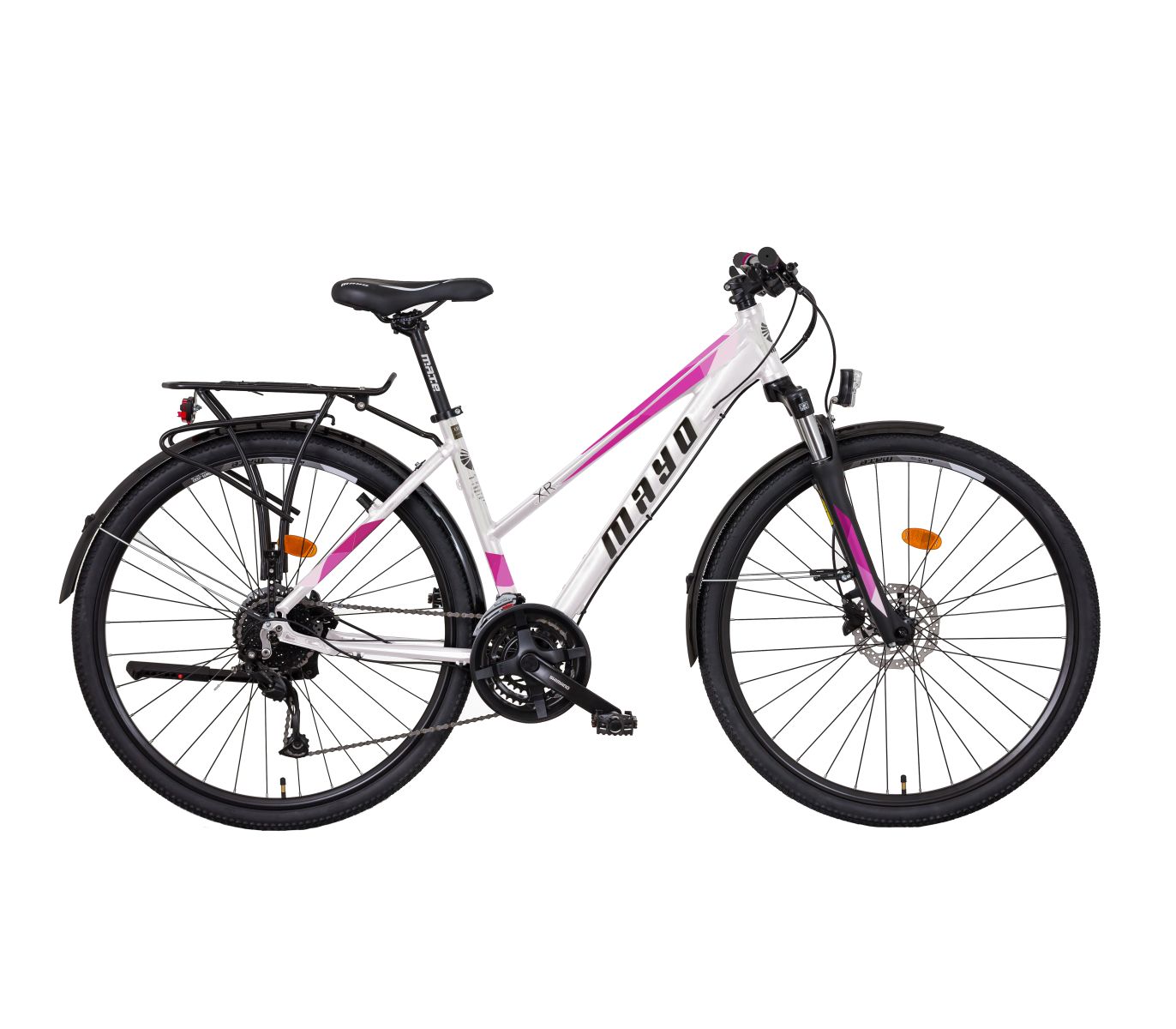 Mayo XR Tour Trek Disc Lady Flat Dámské trekové kolo 2026, bílo-růžové